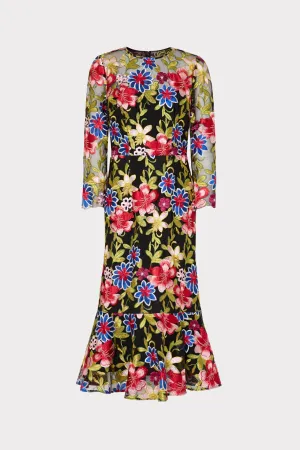 Rosalind Floral Embroidery Dress