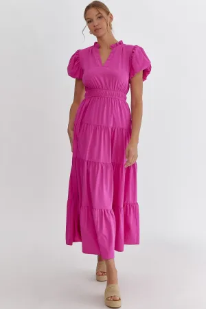 Sashay My Way Midi - Magenta