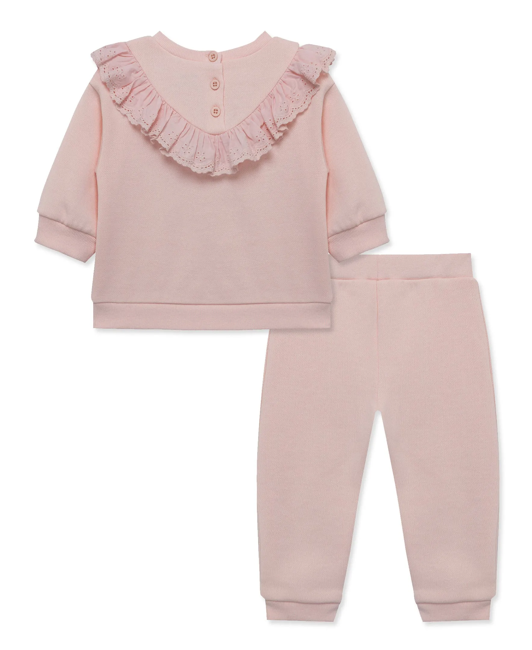 Soft Pink Sweatshirt Set (2T-4T)