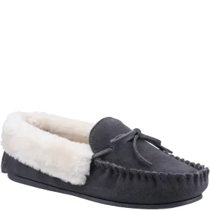 Sopworth Moccasin Slippers Grey