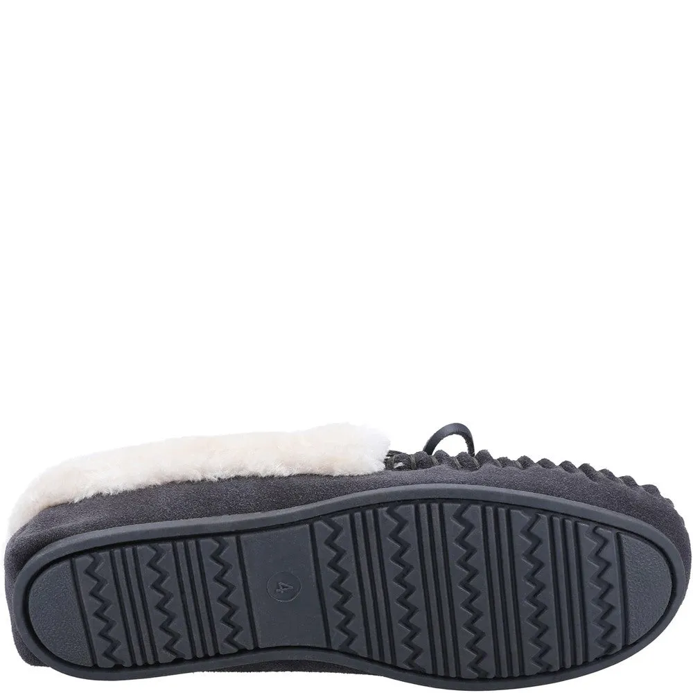 Sopworth Moccasin Slippers Grey