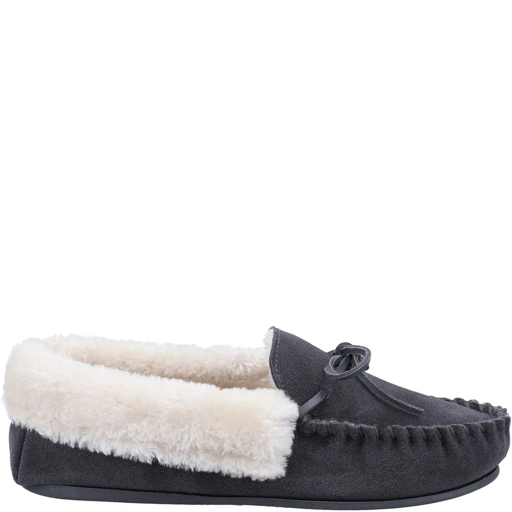 Sopworth Moccasin Slippers Grey