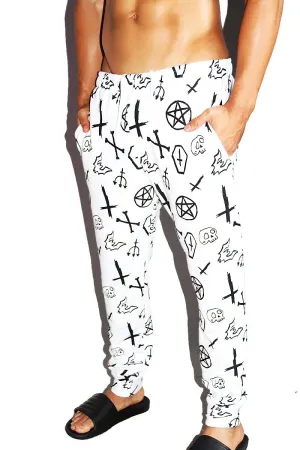 Spooky Sweatpants- White