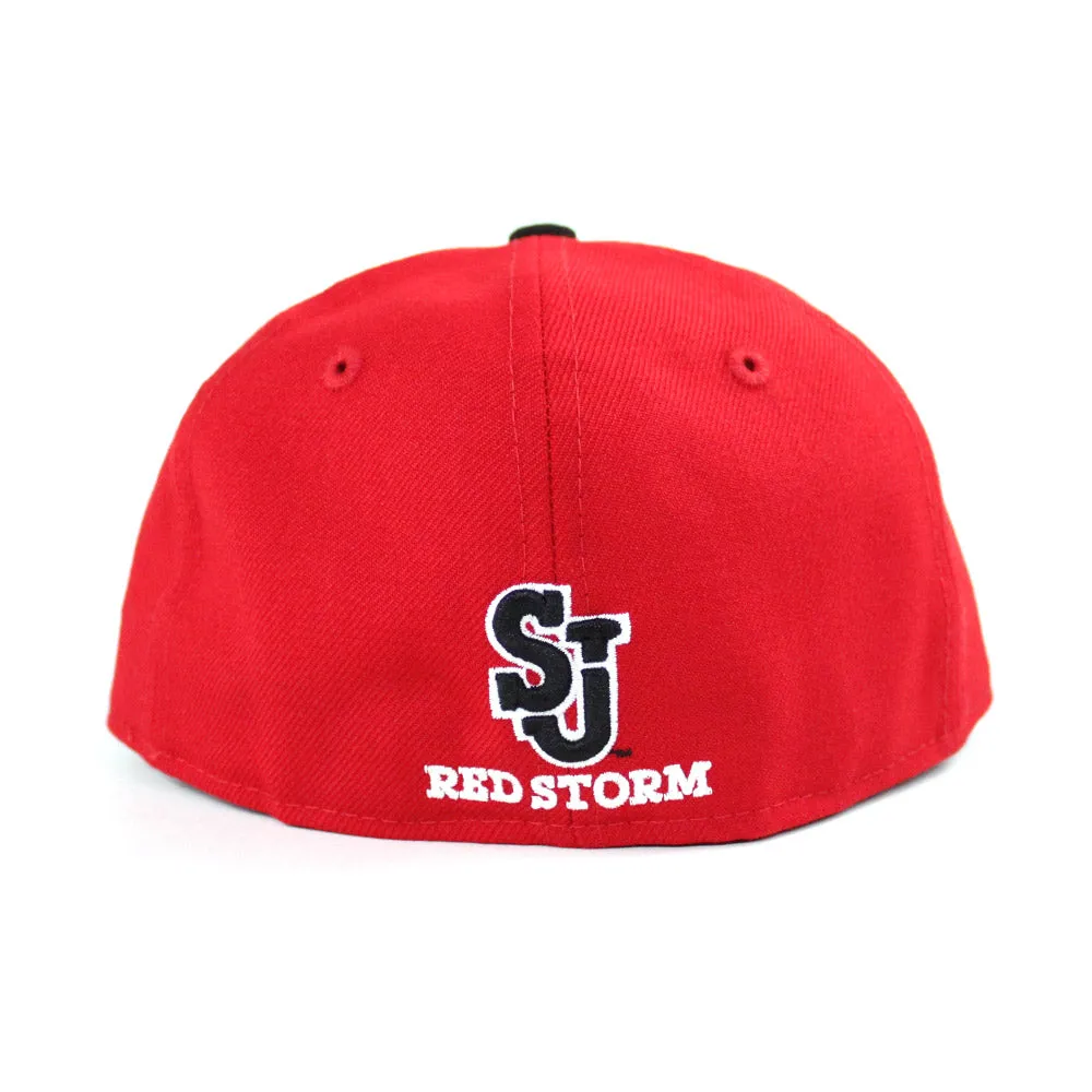 St Johns University New Era 59FIFTY Fitted Hat (NCAA Gray Under Brim)