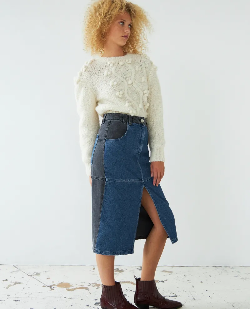 Stella Nova Dana Blue Denim Skirt