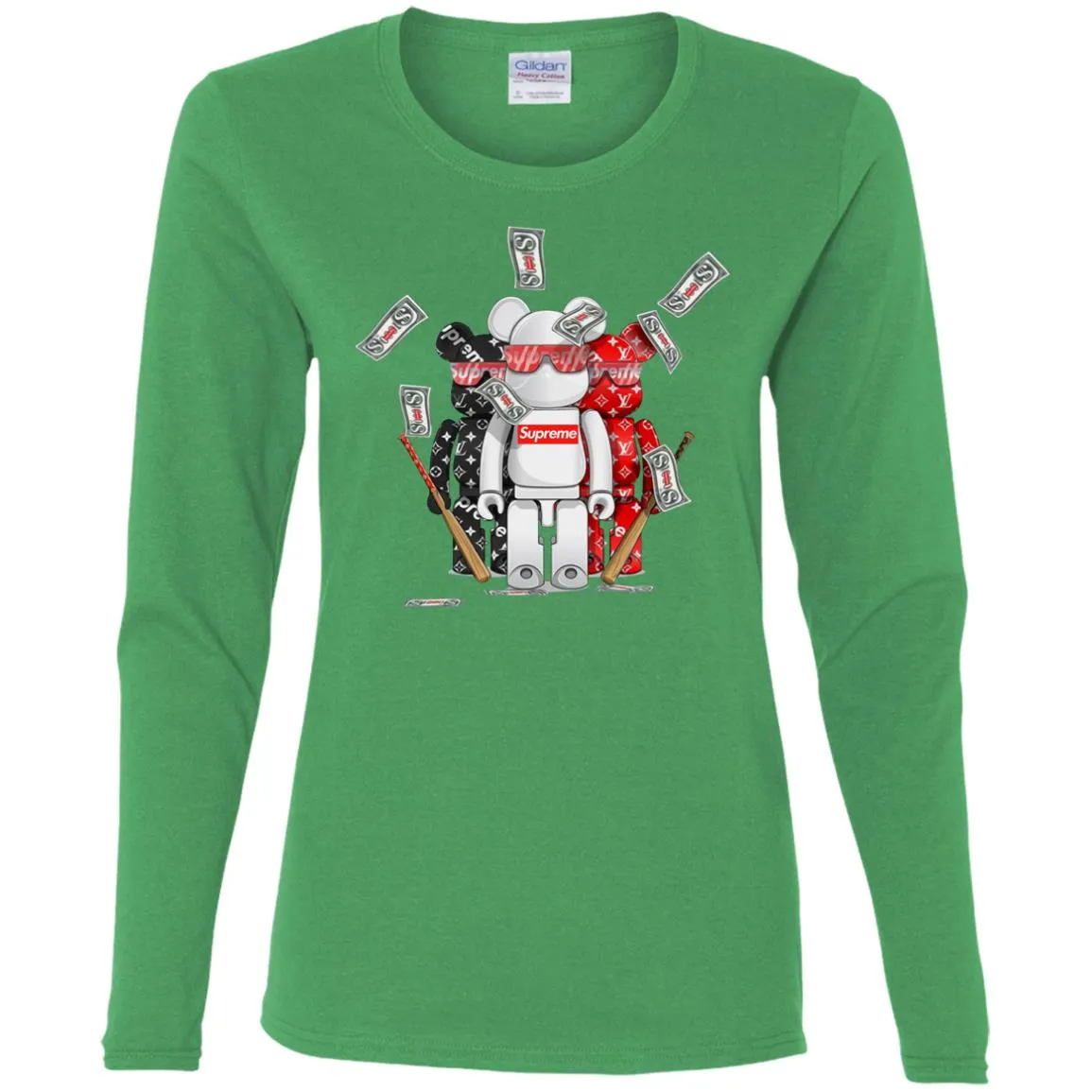 Supreme Lego Robot T-shirt Women Long Sleeve Shirt