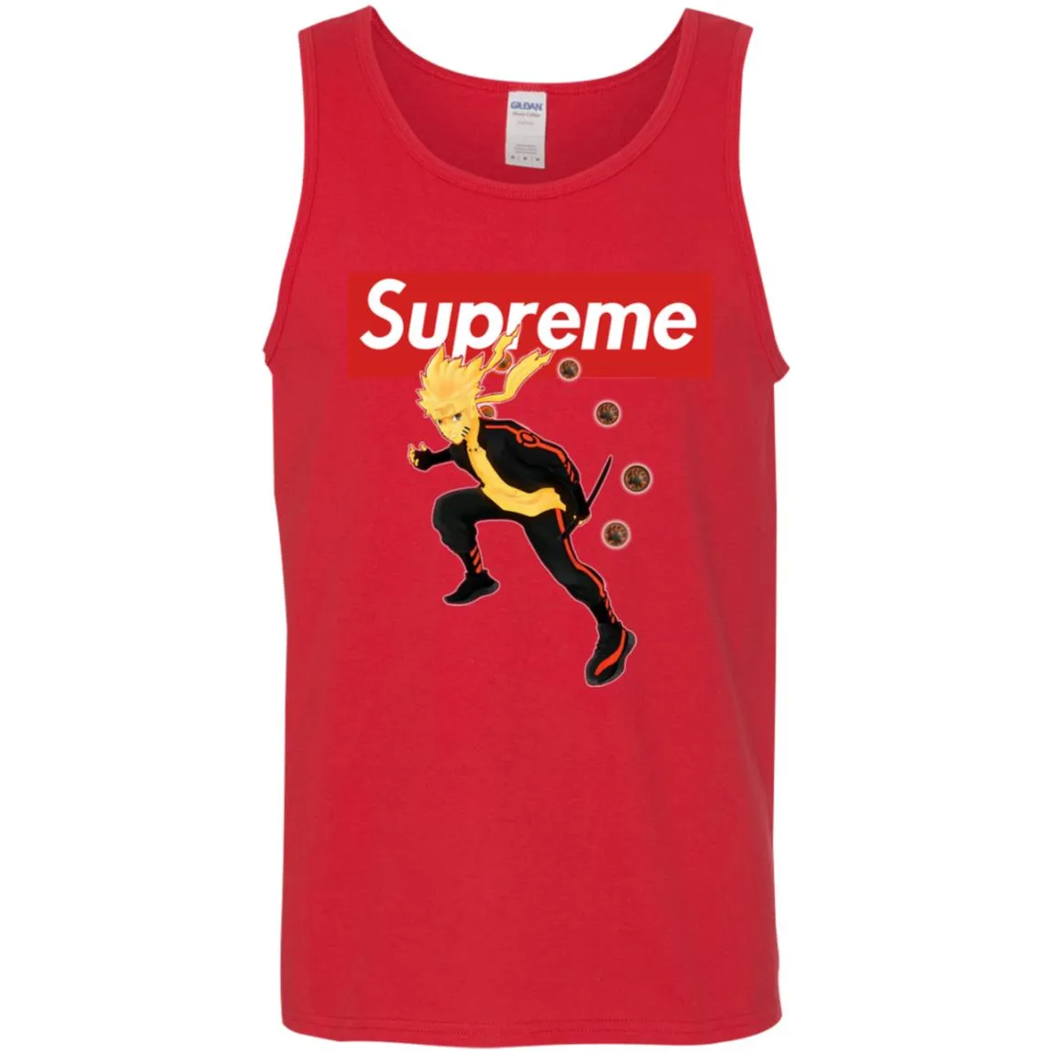 Supreme Naruto T-shirt Men Cotton Tank