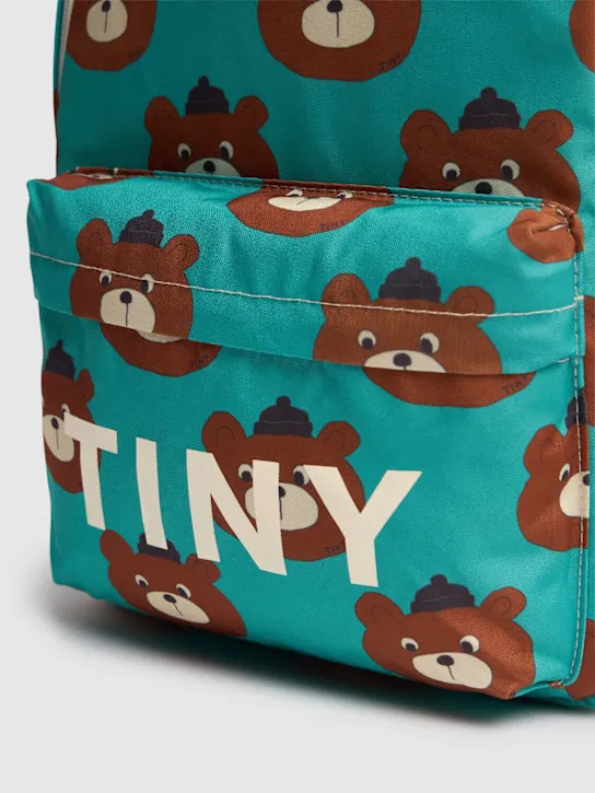 Tiny Cottons   Bear print backpack 