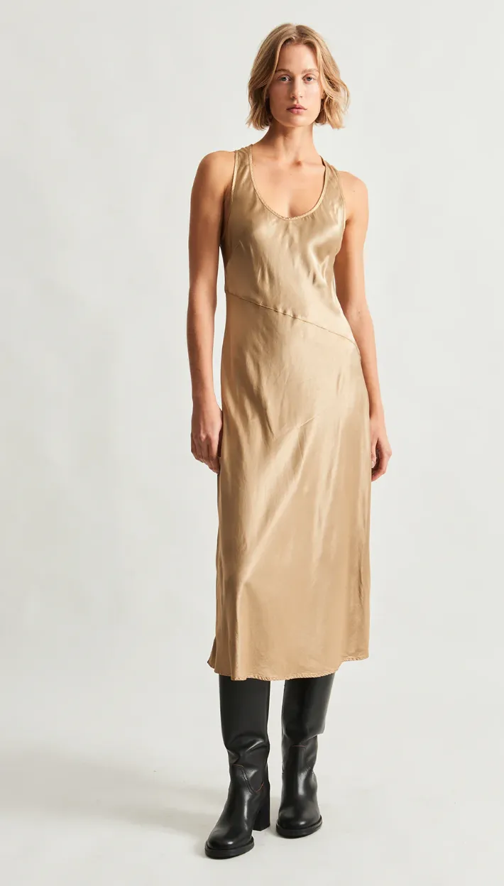 VALENTINA MIDI DRESS - SAND