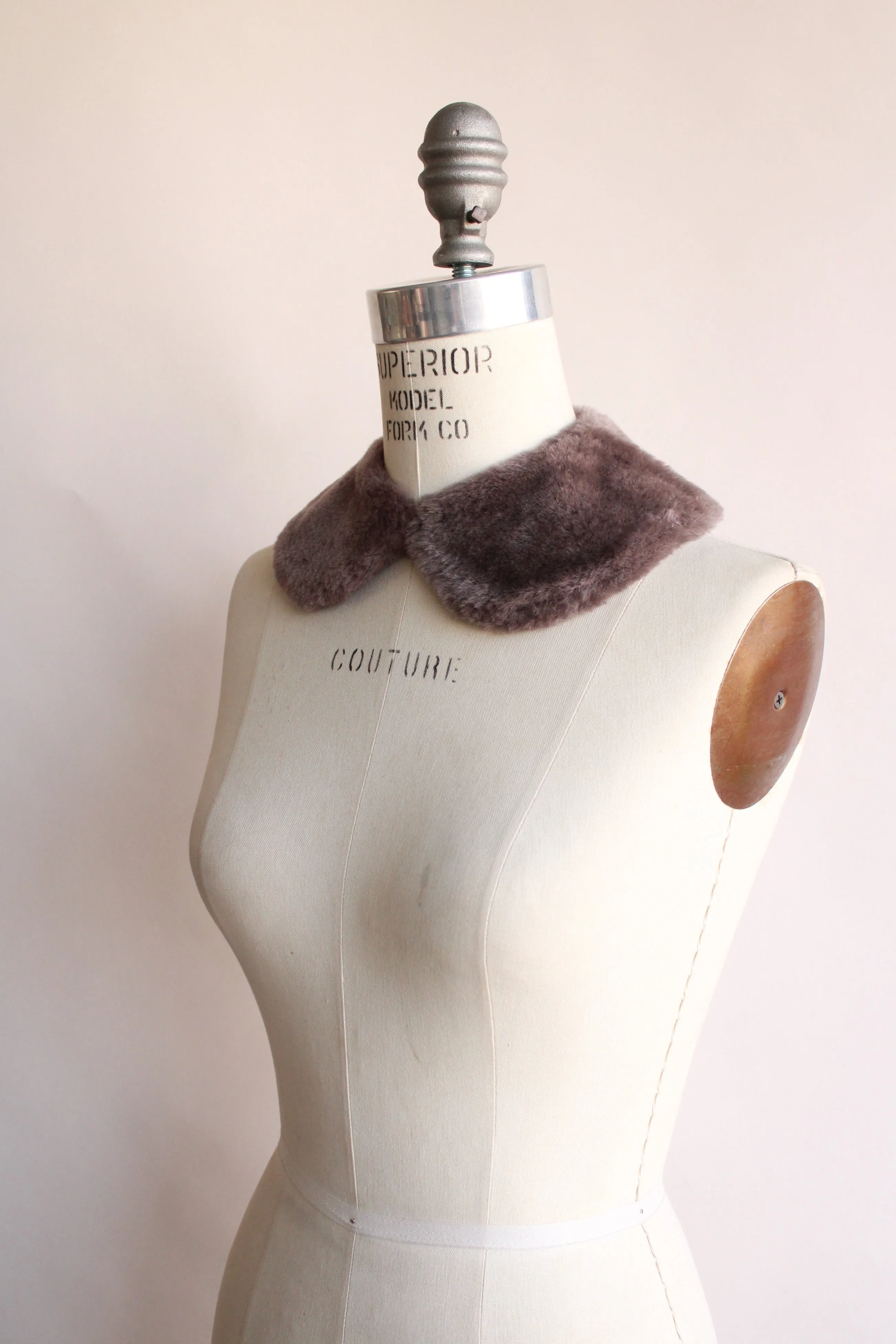 Vintage 1950s Faux Fur Collar