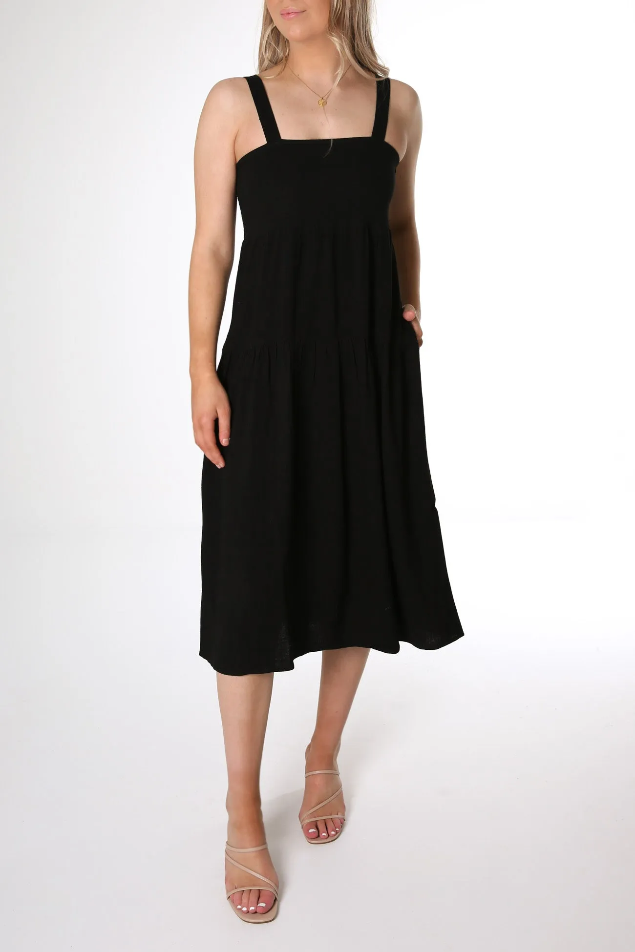 Willa Midi Dress Black