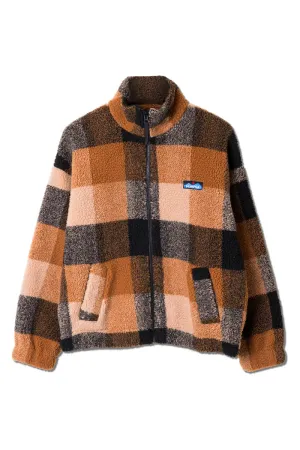 Women's Kavu | Loven Full Zip Sherpa Jacket | Mocha Delight